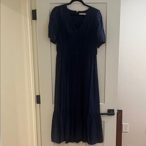 Navy Blue Maxi Women's Dress